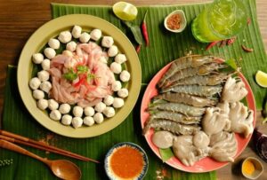 Lẩu thái tôm mực